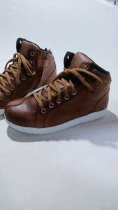 Zapatillas de hombre de moda Wera, zapatillas de cuero genuino marrón con cordones, todas las tallas disponibles - Product Image 6