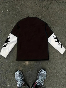 T-shirt à manches longues pour homme avec impression graphique d'ange 3D personnalisée, printemps automne, décontracté, coton doux, streetwear, pull-over - Product Image 2