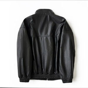 2024Top couche en cuir de vachette automne hiver nouveau style américain cire en cuir véritable mi veste en cuir vintage pour pilotes et femmes - Product Image 3