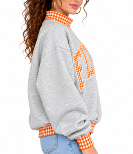 Sweat-shirt oversize à col montant pour femme, avec logo personnalisé brodé ou appliqué, en molleton 100% coton, vente en gros - Product Image 6