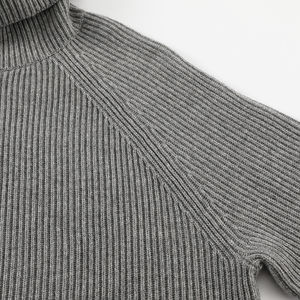 เสื้อสเวตเชิ้ตผู้ชายแบบสั่งทำพิเศษ ผ้าขนแกะเมอริโน 100% แบบสวมหัว ถักลายริบ 12GG เสื้อถักไหมพรม ผลิตโดย Maanify2026 - Product Image 4