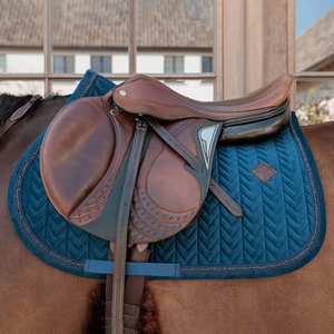 Tapis de selle d'équitation respirant, design personnalisé haut de gamme, tissu polyester, style western, prix raisonnable. - Product Image 5