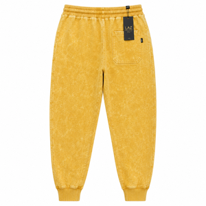 Pantalon de survêtement respirant à séchage rapide, nouvelle mode, qualité supérieure, pour homme, délavé à l'acide, décontracté, taille haute, couleur unie, 100% coton - Product Image 5