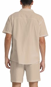 Conjunto de verano de 2 piezas con pantalones cortos, cómodo, ligero, tela suave que no pesa, diseño de logotipo personalizado - Product Image 5