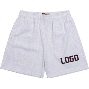 Logo personnalisé taille élastique décontracté polyester Gym maille sport Fitness Yoga Shorts coupe ample Jogging plage basket-ball athlétique - Product Image 2
