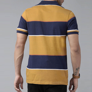 Polo en piqué de coton pour homme, coupe ajustée, extensible, confortable, tissu de qualité supérieure, polo de luxe en coton mercerisé pour homme - Product Image 3