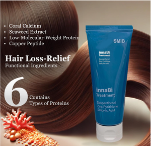 SMiB InnaBi Hair Loss Care <b>Shampoo</b> Coral Calcium Scalp Strengthening Nourishing Repair Moisturizing Root Treatment - Product Image 3