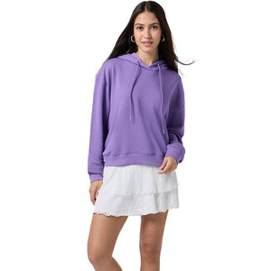 Sudadera con Capucha Personalizada 100% Algodón Felpa para Mujer, Tallas Grandes, Estilo Urbano, Oversize - Product Image 3