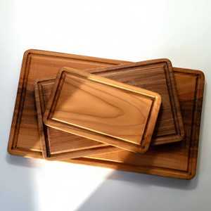 Handmade Wood Chopping Board with Customizable <b>Shape</b> Eco-Friendly & Dishwasher Safe - Product Image 4