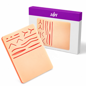 Coussin de suture en silicone médical réutilisable et autoclavable, modèle d'entraînement aux plaies, simulateur de pratique chirurgicale manuelle - Product Image 5