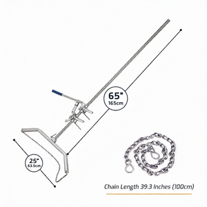 Extractor manual de trinquete de acero inoxidable de alta resistencia para terneros, mango de 65 pulgadas, para partos difíciles, la mejor calidad, obstetricia veterinaria - Product Image 5