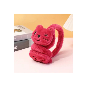 ที่ปิดหูผ้ากำมะหยี่สีพาสเทลพร้อมผ้าพันคอติดตัวเพื่อความอบอุ่นและมีสไตล์ - Product Image 3