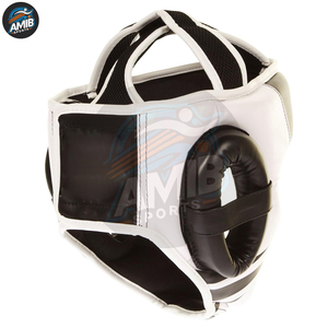 New Arrival Leather <b>Head</b> Guard For Boxing MMA <b>Training</b> Breathable Unisex Adult Sports Wear High Quality <b>Head</b> Guards - Product Image 4
