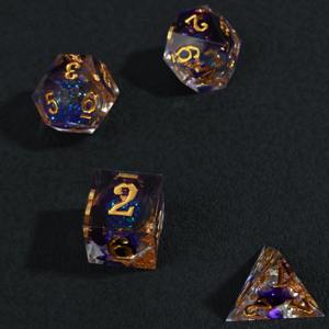 Ensemble de dés en résine de qualité supérieure, dés polyédriques en résine de haute qualité pour jeux de rôle sur table, accessoire de jeu professionnel, vente en gros - Product Image 4