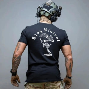 Camiseta de Verano Nueva con Cuello Redondo, Estilo Deportivo, Táctica, para Hombre y Mujer, de Manga Corta, con Estampado de Moda, Talla Grande - Product Image 1