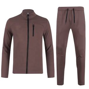 Survêtements zippés en polyester et spandex de haute qualité, vestes de sport décontractées, ensemble de jogging, logo d'automne respirant, vente en gros de couleur personnalisée - Product Image 3