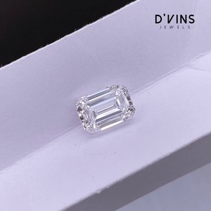 เพชร CVD คุณภาพสูง 5.2 กะรัต สี F ความสะอาด VVS1 รูปทรง Emerald Cut เพชรเพาะเลี้ยงในห้องปฏิบัติการ ยี่ห้อ D'vins Jewels ขายดี เหมาะสำหรับทำเครื่องประดับ - Product Image 2