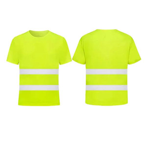 T-shirt de sécurité haute visibilité Econex Sports pour homme, en polyester bleu, réfléchissant, anti-plis, séchage rapide, détection des aiguilles - Product Image 3