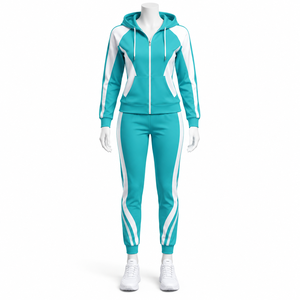 Embroidery Hot <b>Sale</b> Print Fit 2pcs Quick Dry Tracksuit Sets Hot Selling Women's Long Sleeve Fleece <b>Track</b> <b>Suit</b> Set Custom Logo - Product Image 2