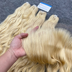 Extensiones de Cabello Humano Rubio Súper Suave Ondulado 2026 con Cierre Frontal, Precio de Fábrica Vietnamita, Cutícula Alineada, Encaje Suizo HD - Product Image 3