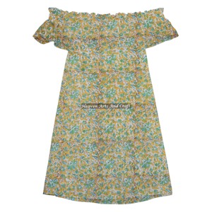 ชุดเดรสเปิดไหล่หลากสีสัน ดีไซน์ใหม่สำหรับฤดูใบไม้ผลิและฤดูร้อน สไตล์เซ็กซี่ หวานละมุน ดูเป็นธรรมชาติและสง่างาม เหมาะสำหรับผู้หญิง สวมใส่สบายๆ - Product Image 5