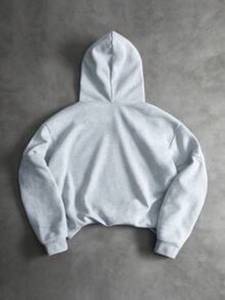Nouveaux sweats à capuche décontractés pour hommes, tendance, en polaire unie, 100% coton, séchage rapide, respirants, coupe régulière, haute qualité, personnalisables - Product Image 3