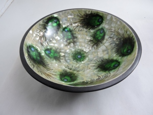 Modern Design of Mother of Pearl Inlay Bowl Wooden Bowl MOP Bowl Serving Bowl Inlay Bowl for Serving at very low factory Price - Product Image 2