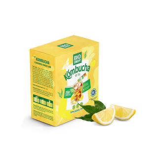 Thé Kombucha au gingembre et au citron vert, prix d'usine en gros, sans additifs, poudre de thé instantanée, boîte en papier duplex, boissons au thé - Product Image 1