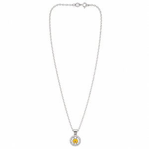 Collar con Colgante de Pollito Adorable en Plata de Ley 925 con Halo de Circonia Cúbica, Joyería de Moda para Mujer, Uso Diario y Fiestas - Product Image 5