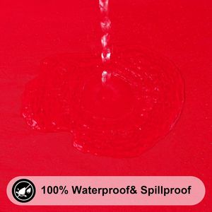 Tovaglia Rettangolare Pieghevole 6ft con Elastico, Rivestimento in Vinile Impermeabile e Lavabile con Retro in Flanella - Product Image 1