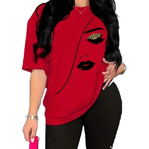 Personalizar nuevo verano 2 piezas conjunto mujer elegante 3D impreso pantalones cortos camisa 100% algodón transpirable conjuntos de mujer - Product Image 1