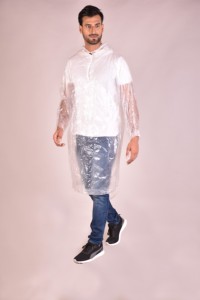 High Quality Thickened Plastic Adult Outdoor Travel <b>Rain</b> <b>Poncho</b> for Simple Waterproof Foldable Breathable Portable - Product Image 5
