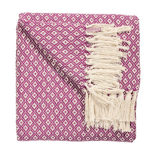 Mô Hình Kim Cương Nhỏ Dệt Bông Màu Xanh Lá Cây Ném Chăn Cho Nhà Và Du Lịch Mềm Mại Phòng Giường Sofa Và Phòng Ký túc xá Ném Từ Ấn Độ - Product Image 6