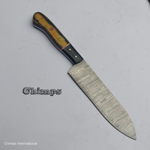 Couteau de chef de cuisine moderne en acier Damas de 8 pouces, de haute qualité, écologique, style japonais, caractéristiques professionnelles, tranchant - Product Image 1
