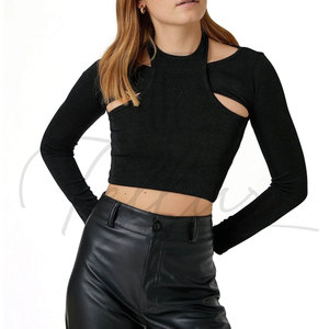 Nouveau design personnalisé 2026 – Crop top femme en toile respirante à séchage rapide, décontracté, vente en gros à bas prix - Product Image 3