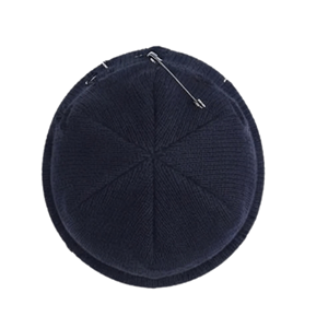 Gorro de punto personalizado al por mayor, estilo hip hop grunge, con anillos plateados y imperdible, unisex, para invierno, estilo urbano - Product Image 4