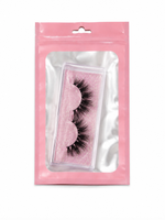 Sachets refermables en Mylar à fermeture éclair, transparents d'un côté, avec dos en Mylar, pour emballage de petits produits cosmétiques anti-odeur