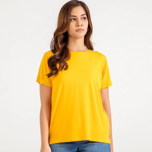 Proveedor de Camisetas Lisas al por Mayor, Camiseta Básica de Cuello Redondo de Algodón de Manga Corta, Múltiples Colores y Tallas, Impresión Personalizada, Marca Privada - Product Image 2