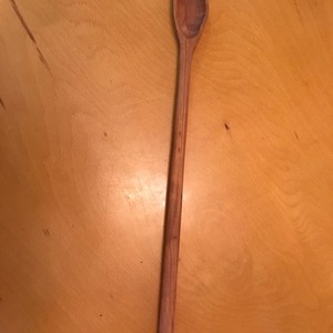 Cuchara Larga de Teca para Degustación, Cuchara Grande de Madera para Cocina, Cuchara Profunda de Madera de Teca, Utensilio para Cocinar y Servir, Resistente al Calor y Antiadherente - Product Image 3