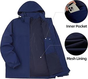 เสื้อแจ็คเก็ตกันลมฤดูหนาวผ้าไนลอน 100% แบบสั่งทำพิเศษ คุณภาพสูง กันน้ำ กันลม มีฮู้ด สำหรับเดินป่า โลโก้ด้านหน้า รับผลิตแบบ OEM - Product Image 3