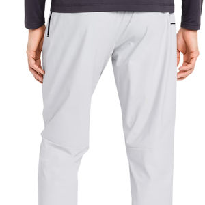 <b>Men</b>’s Tapered Casual <b>Trousers</b> <b>Elastic</b> Drawstring Waist Ankle Zip Straight Fit Lightweight Everyday Pants with Zipper Pockets <b>Men</b> - Product Image 4