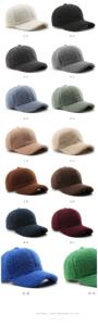 Casquette de baseball en polaire pour femme, couleur unie, chaude, pour l'automne et l'hiver, idéale pour les voyages en extérieur - Product Image 2