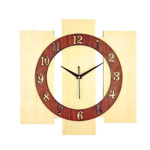 Reloj de Pared de Madera Estilo Art Deco, Silencioso, de Cuarzo Analógico, de Una Sola Cara, con Números Arábigos de 12 mm, para Decoración de Sala de Estar o Bodas - Product Image 1