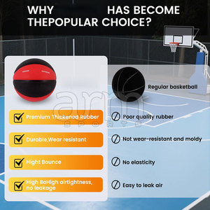 Ballons de basket légers de dernière génération, imperméables, avec vessie en caoutchouc, en cuir. - Product Image 5