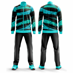 Conjunto Deportivo de Poliéster Premium Personalizado para Equipos, Traje de Entrenamiento Deportivo con Chaqueta y Pantalones con Marca Personalizada, Venta al Por Mayor - Product Image 5