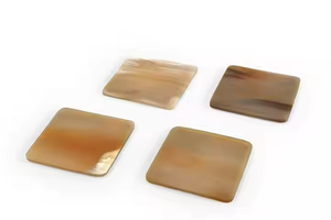 Posavasos de cuerno para servir café y té, posavasos de cuerno multiusos para decoración de mesas de hoteles y restaurantes - Product Image 5