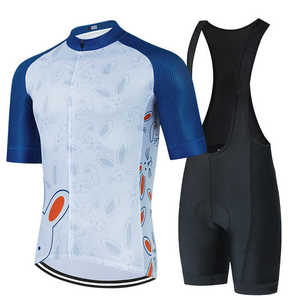 Maillot de cyclisme homme à séchage rapide, ensemble de cyclisme respirant en spandex, imprimé géométrique, vêtements de sport d'été, ensemble maillot de cyclisme homme - Product Image 1
