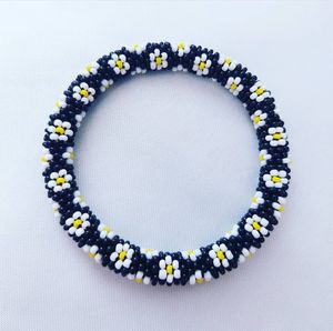 Fancy Seed <b>Beads</b> <b>Bracelet</b> With Embroidery Pattern Art Modern Bohemian Beaded <b>Bracelet</b> Stylish Women Jewelry - Product Image 5