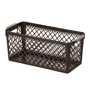 Panier de rangement en chocolat brun mince - Product Image 1