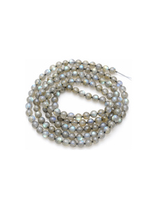 Natural <b>Labradorite</b> 6mm Round Bead Stretch <b>Bracelet</b> Handmade Gemstone Jewelry Wholesale - Product Image 1